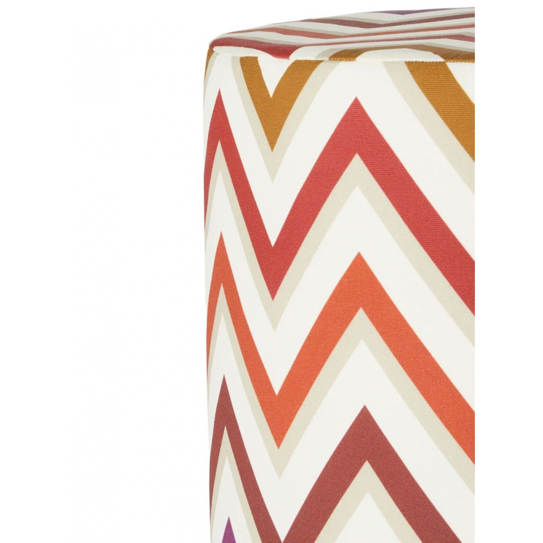 Pouf 'Watamu Chevron-Patterned'