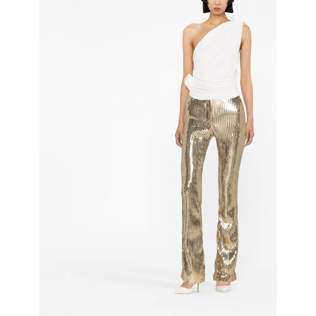 Haut à une épaule 'Draped' pour Femmes