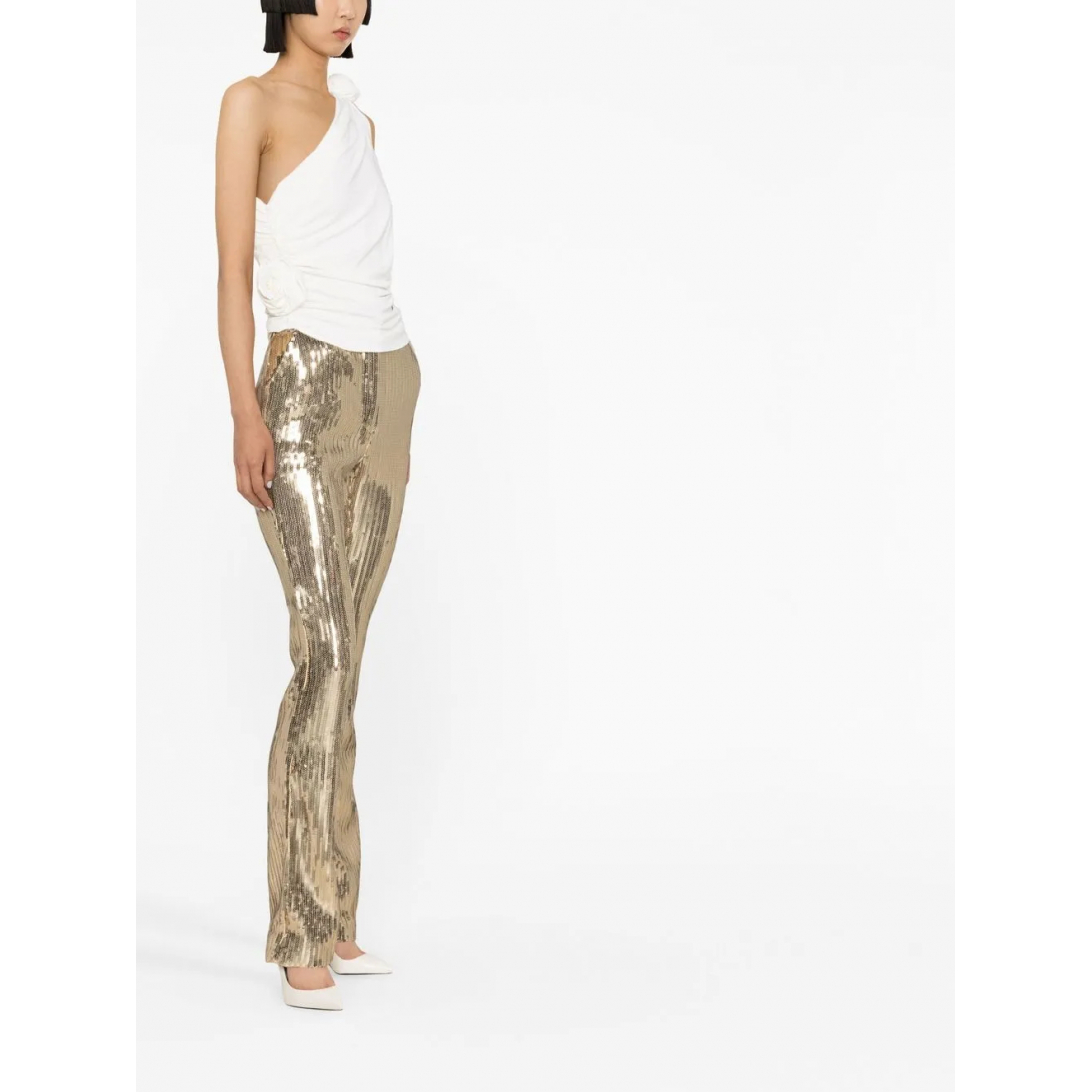 Haut à une épaule 'Draped' pour Femmes