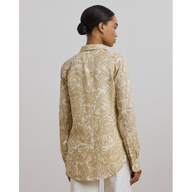 Women's 'Relaxed Fit Floral' Long Sleeve Blouse