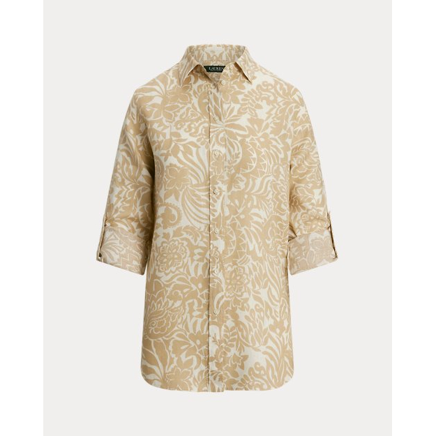 Women's 'Relaxed Fit Floral' Long Sleeve Blouse