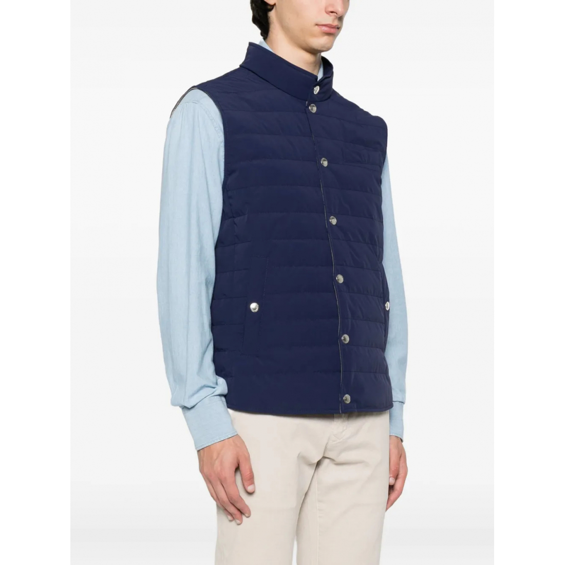 Gilet matelassé 'Quilted Snap-Fit Fastening' pour Hommes