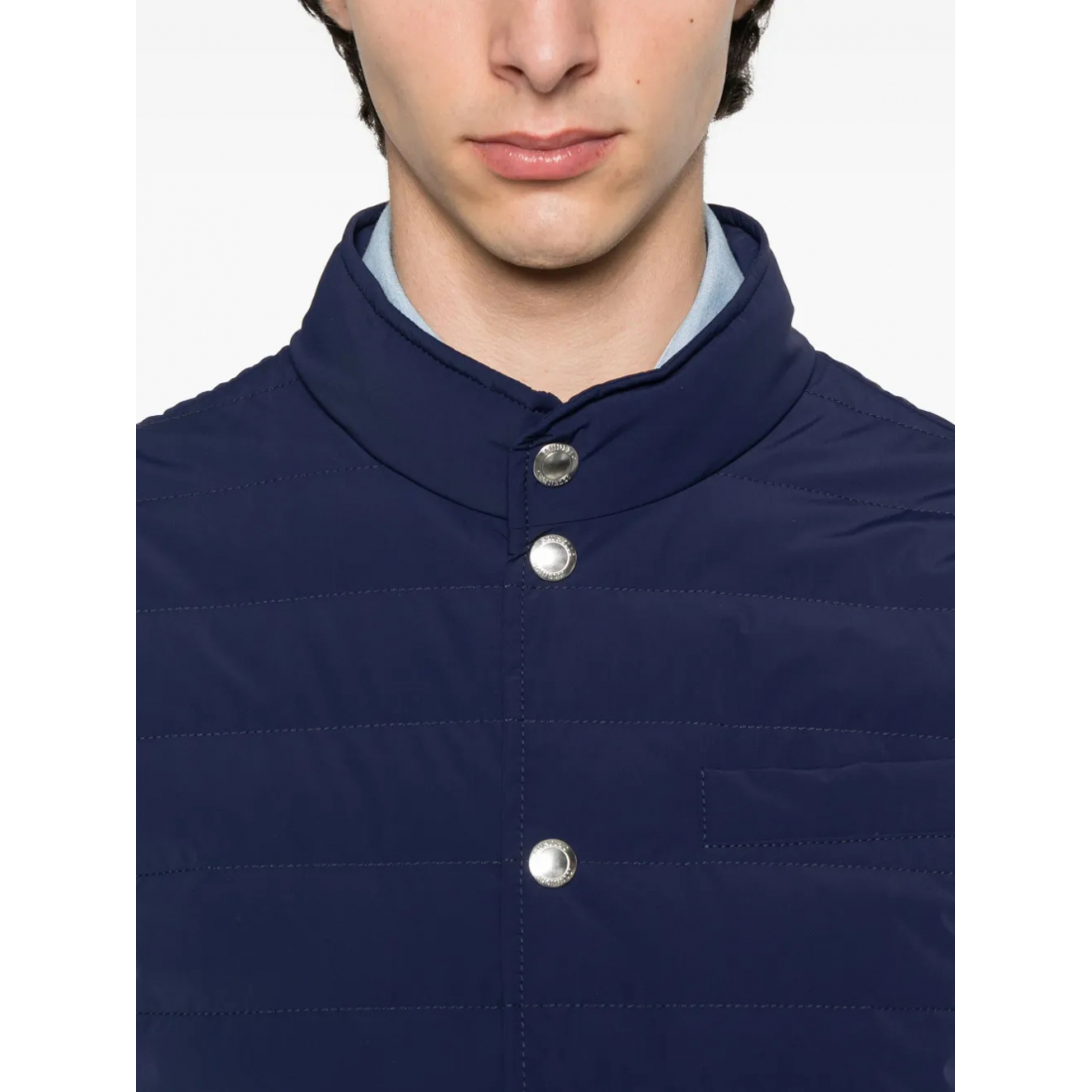 Gilet matelassé 'Quilted Snap-Fit Fastening' pour Hommes