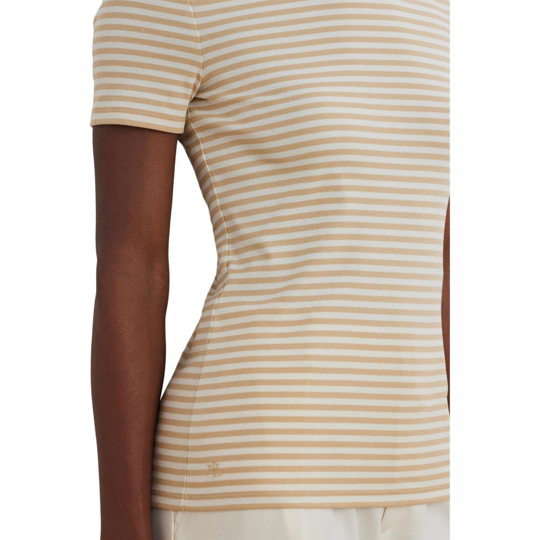 Women's 'Striped Stretch Crewneck' T-Shirt