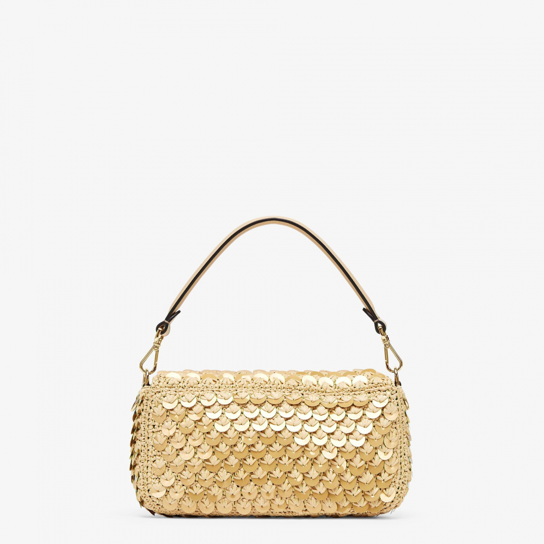 Sac Baguette 'Macramé With Gold Sequins' pour Femmes