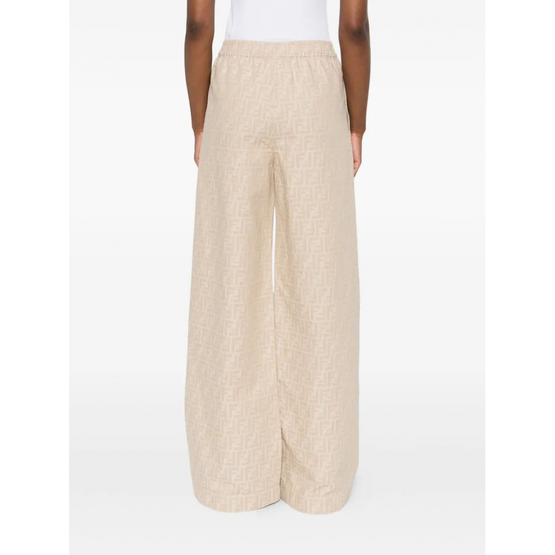 Pantalon 'FF-Jacquard Elasticated-Waist' pour Femmes