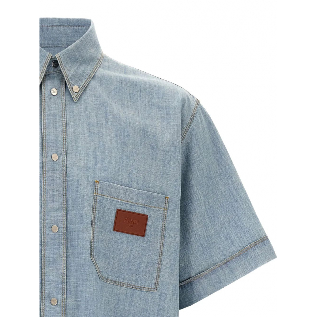 Chemise à manches courtes 'Chambray' pour Hommes
