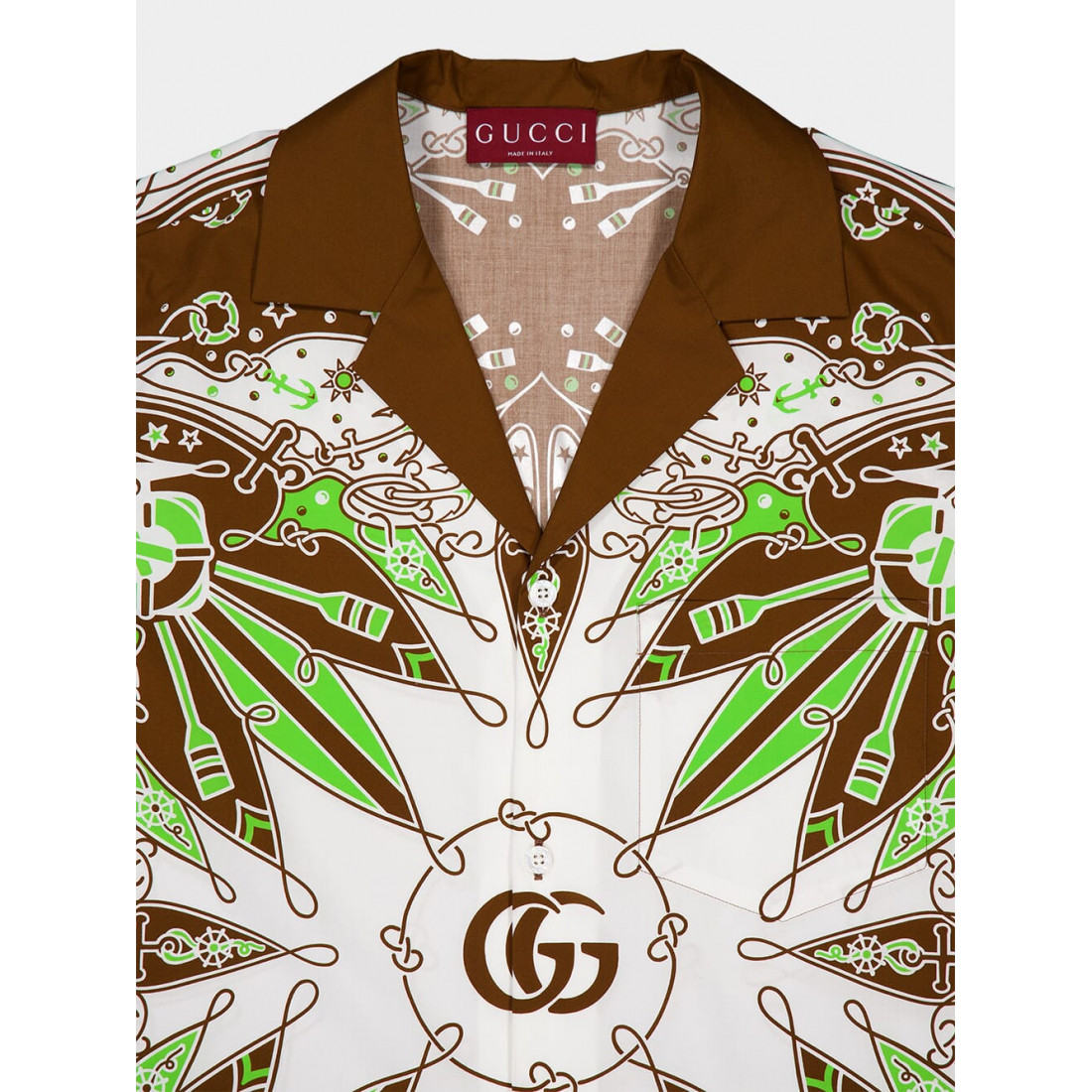 Chemise à manches courtes 'Double G Bandana Print' pour Hommes