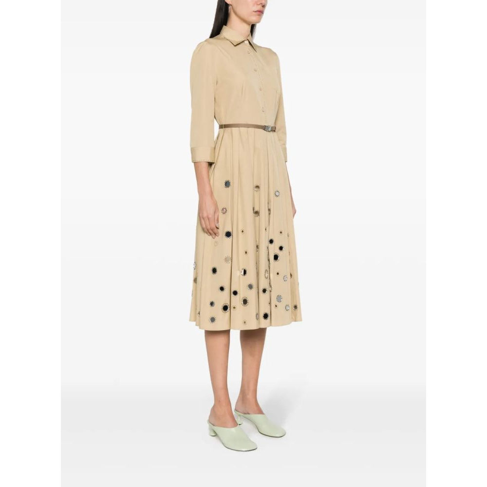 Women's 'Mirror Embellished Belted' Midi Dress