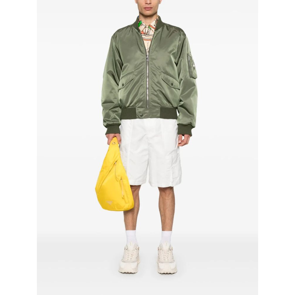 Men's 'Triangle-Logo' Bomber Jacket