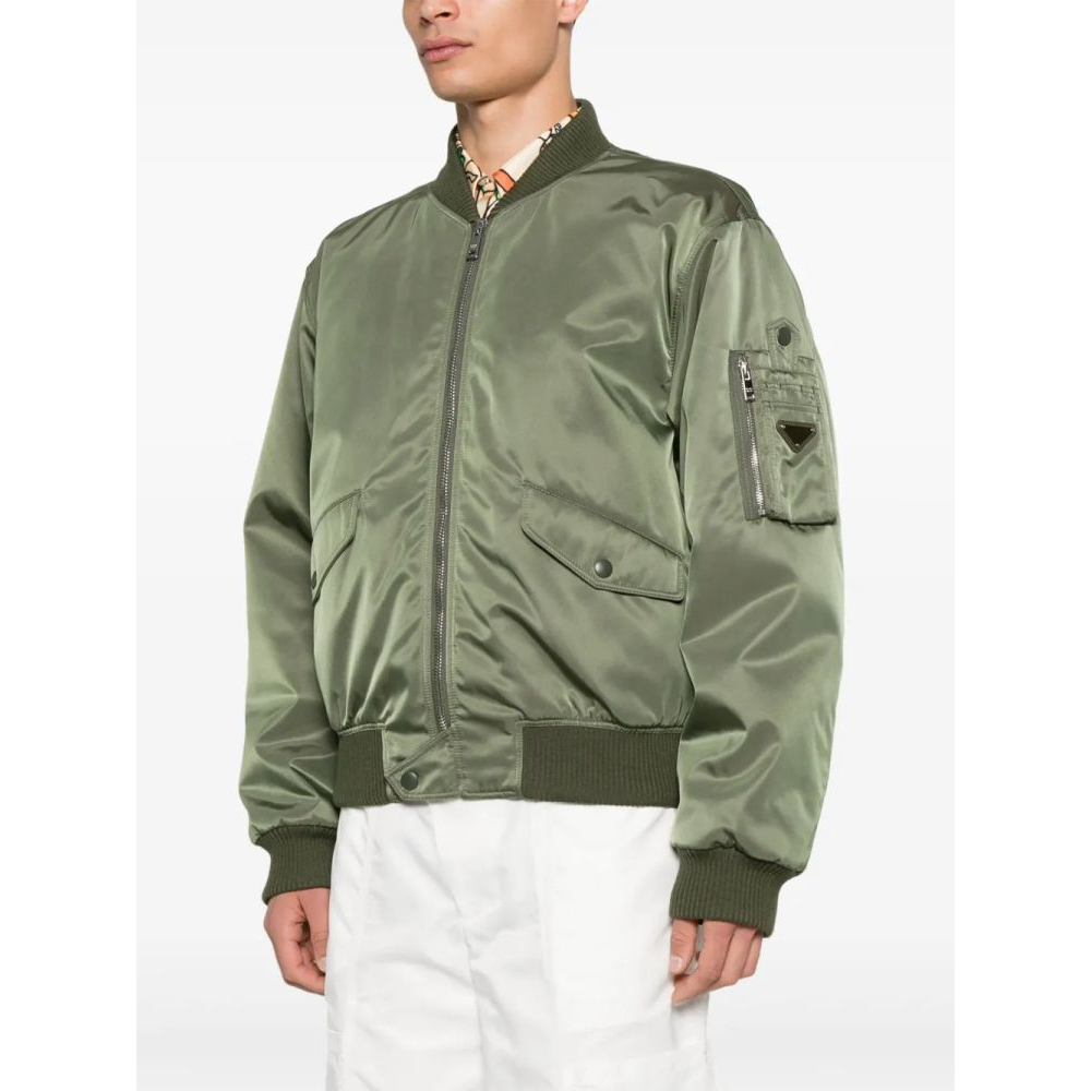 Men's 'Triangle-Logo' Bomber Jacket