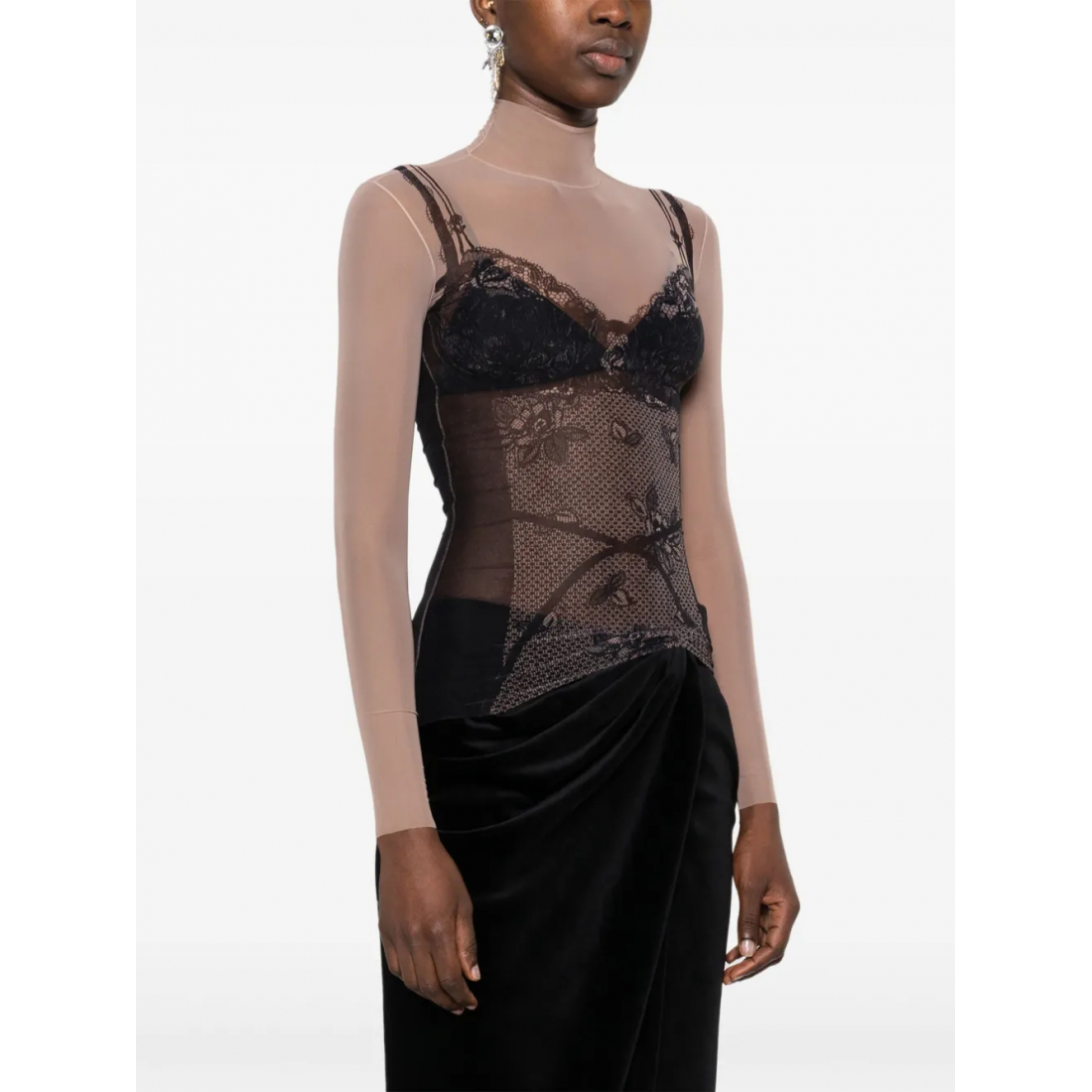 Top à manches longues 'Trompe-L'Oeil' pour Femmes