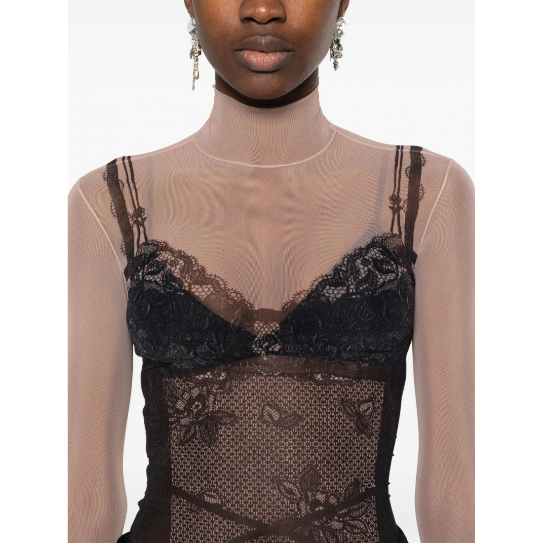 Top à manches longues 'Trompe-L'Oeil' pour Femmes