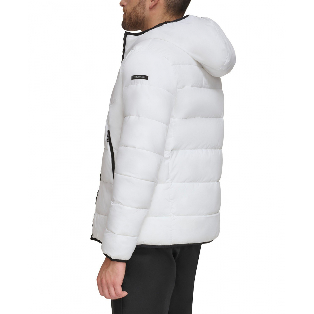 Veste matelassée 'Chevron Stretch With Sherpa Lined Hood' pour Hommes