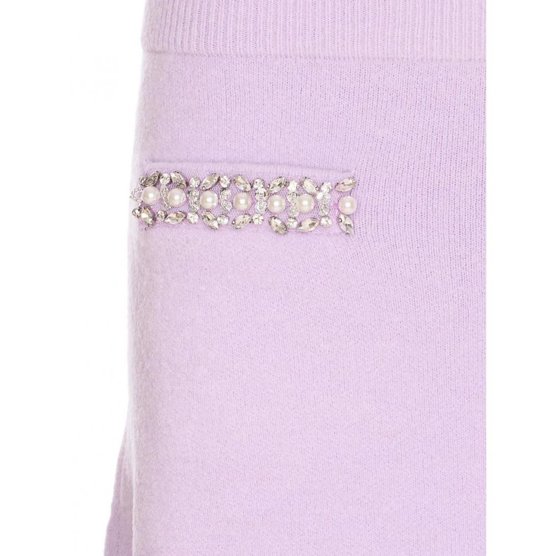 Mini Jupe 'Rhinestone-Embellished Knit' pour Femmes