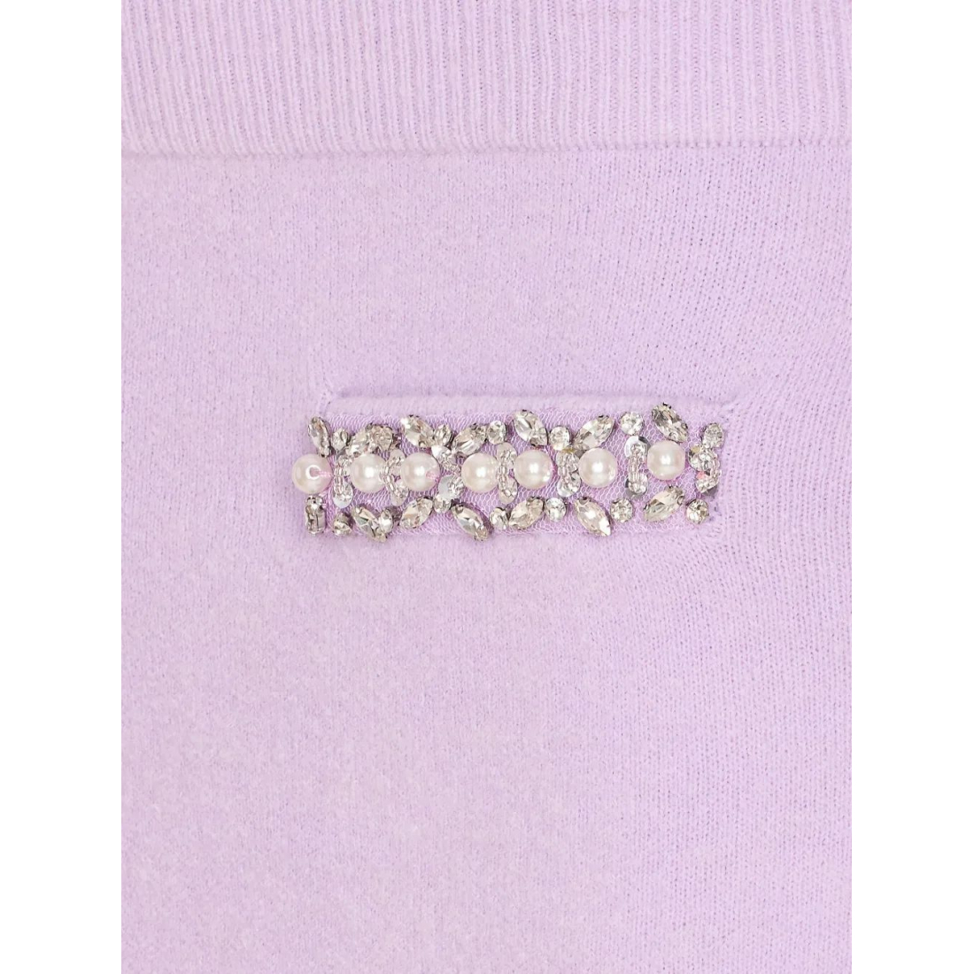 Mini Jupe 'Rhinestone-Embellished Knit' pour Femmes