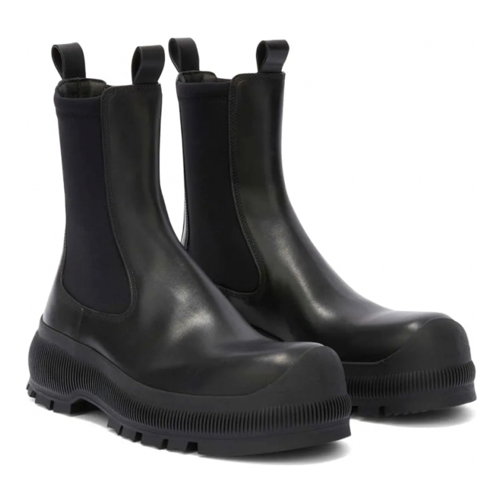 'Logo-Embossed' Chelsea-Stiefel für Damen