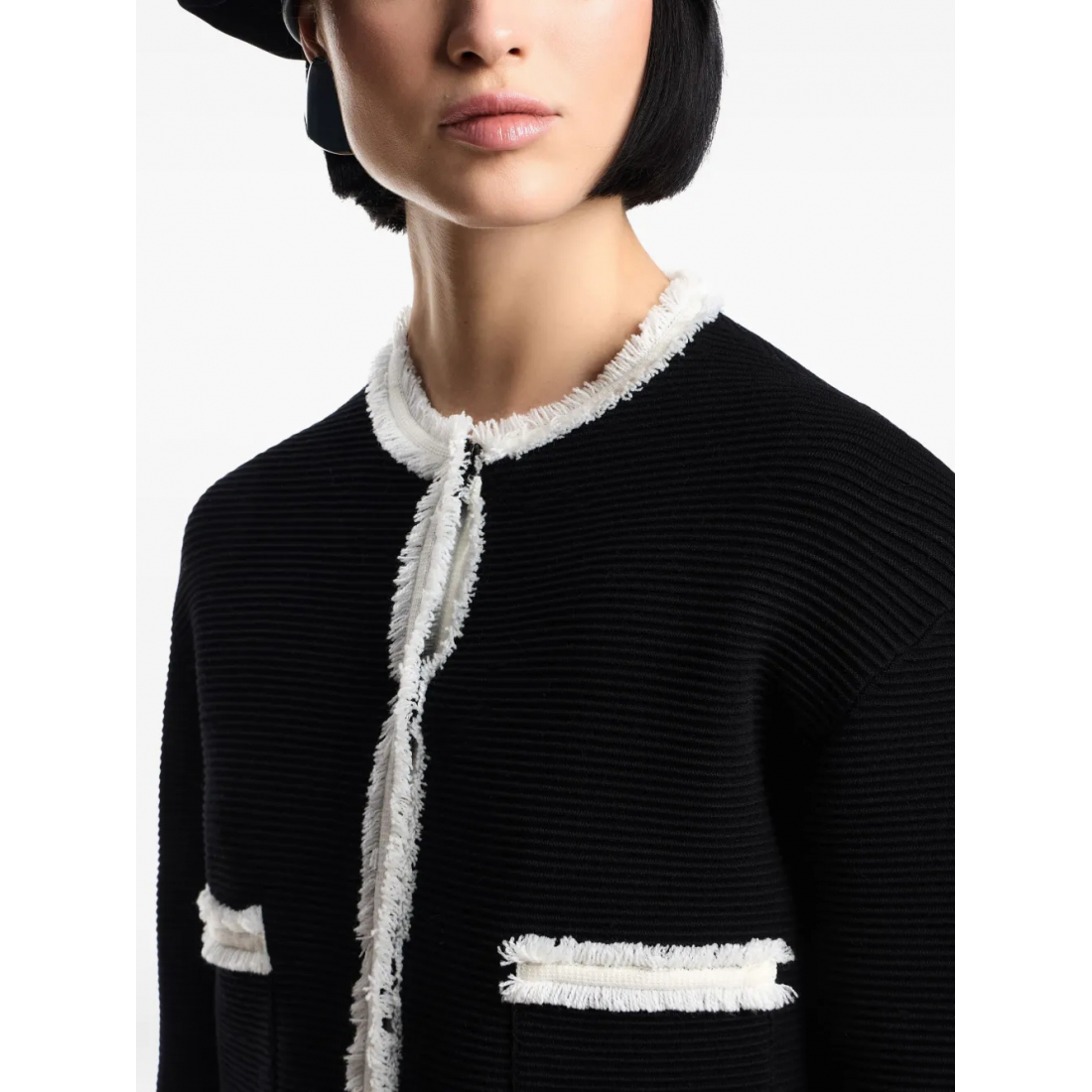 Veste 'Fringed-Detail' pour Femmes