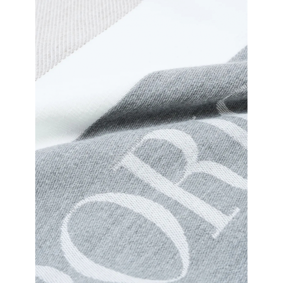 'Logo-Jacquard Fringed' Halstuch für Damen