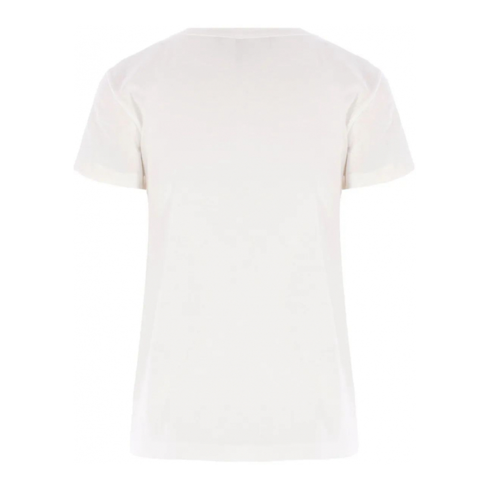 T-shirt 'Cat-Face Patch' pour Femmes