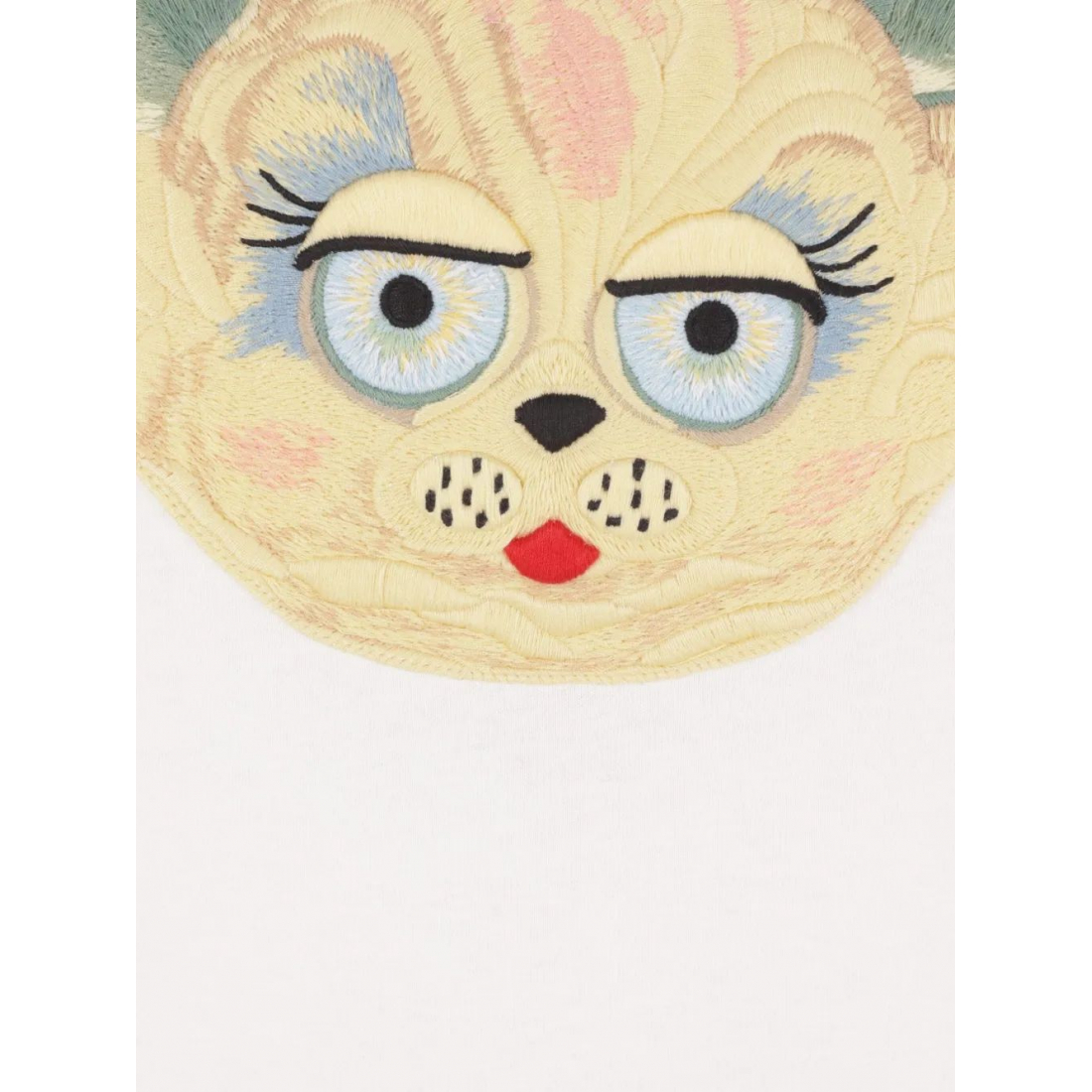 T-shirt 'Cat-Face Patch' pour Femmes