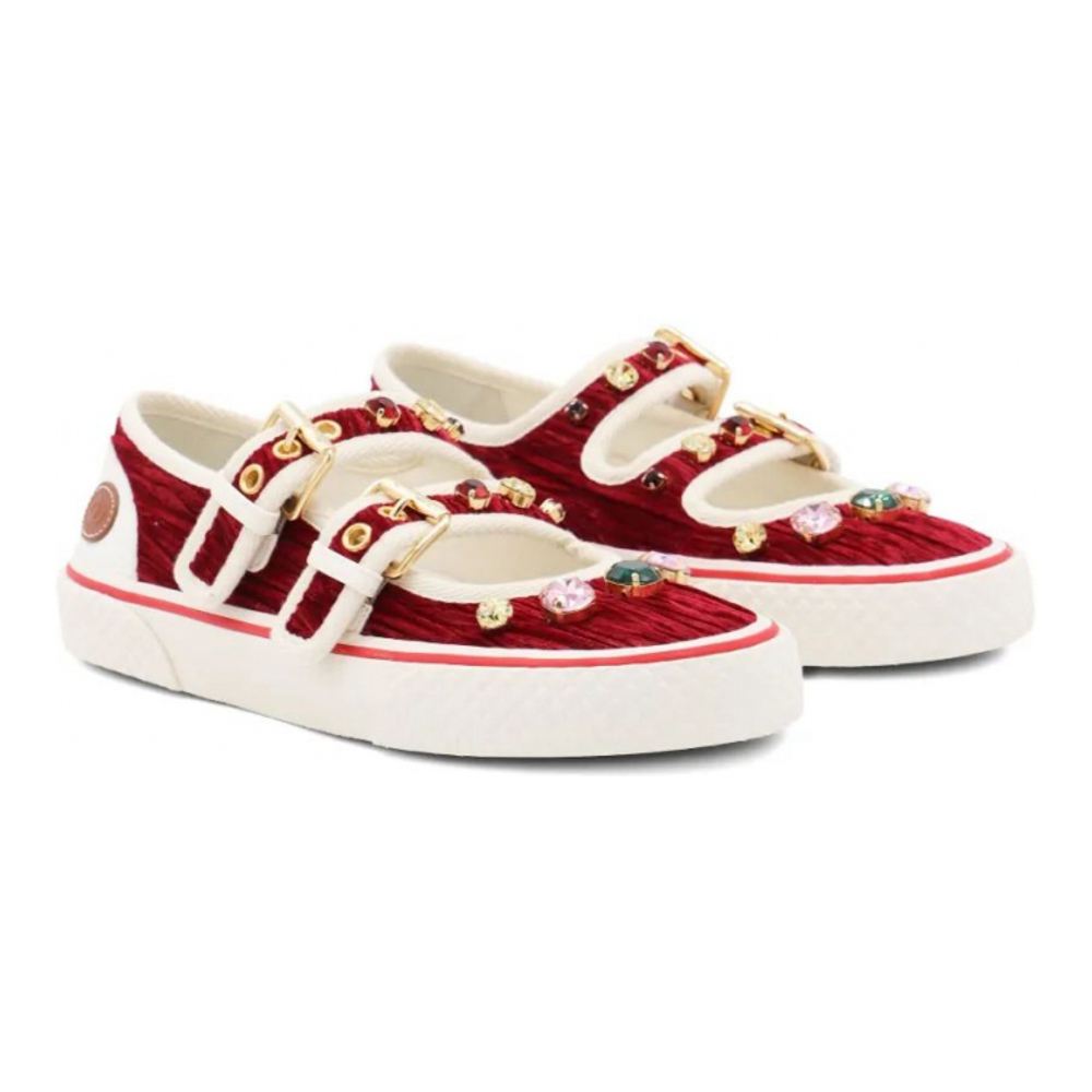 Sneakers 'Jewel-Embellished Buckle' pour Femmes