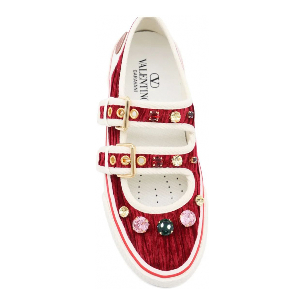 Sneakers 'Jewel-Embellished Buckle' pour Femmes