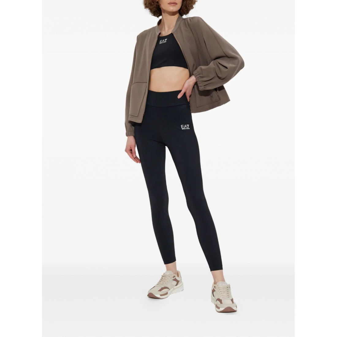 Blouson bomber 'Embroidered-Logo' pour Femmes