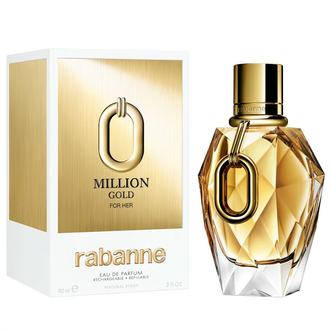 'Million Gold For Her' Perfume - Refillable - 90 ml