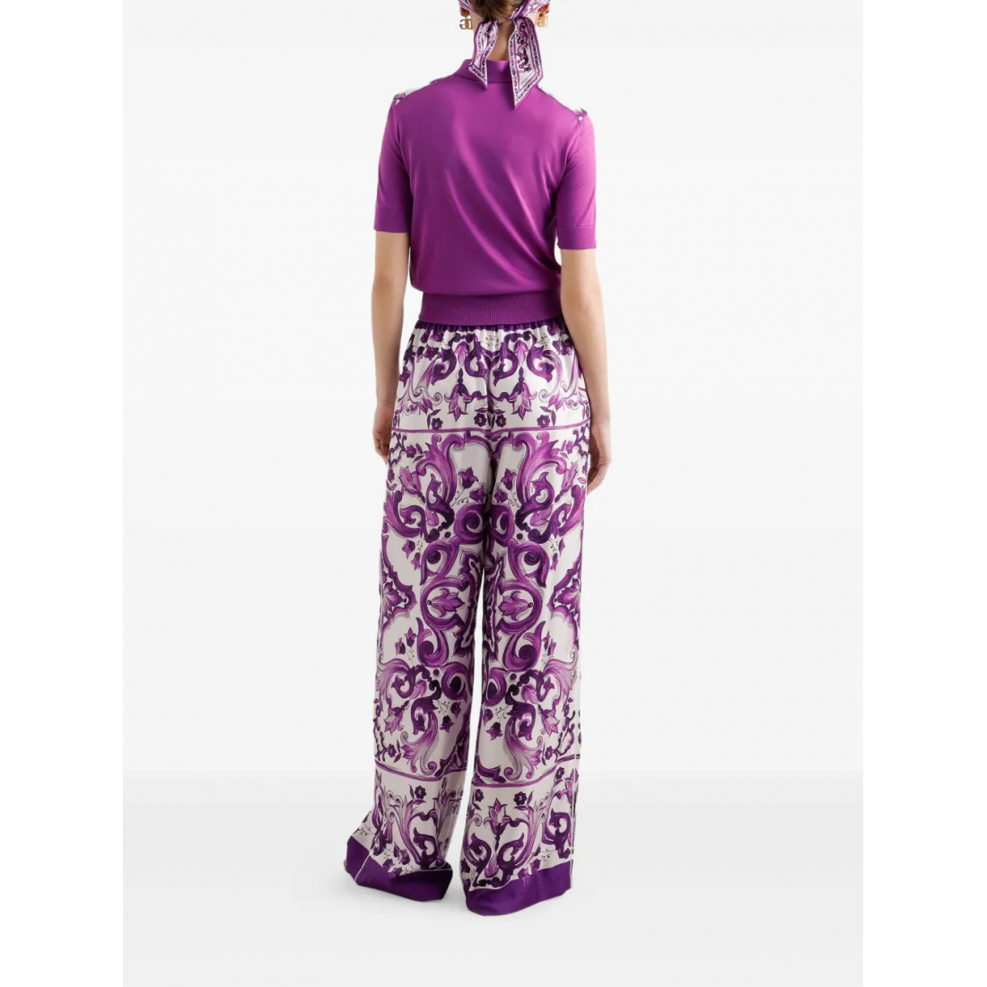Pantalon 'All-Over Maiolica' pour Femmes