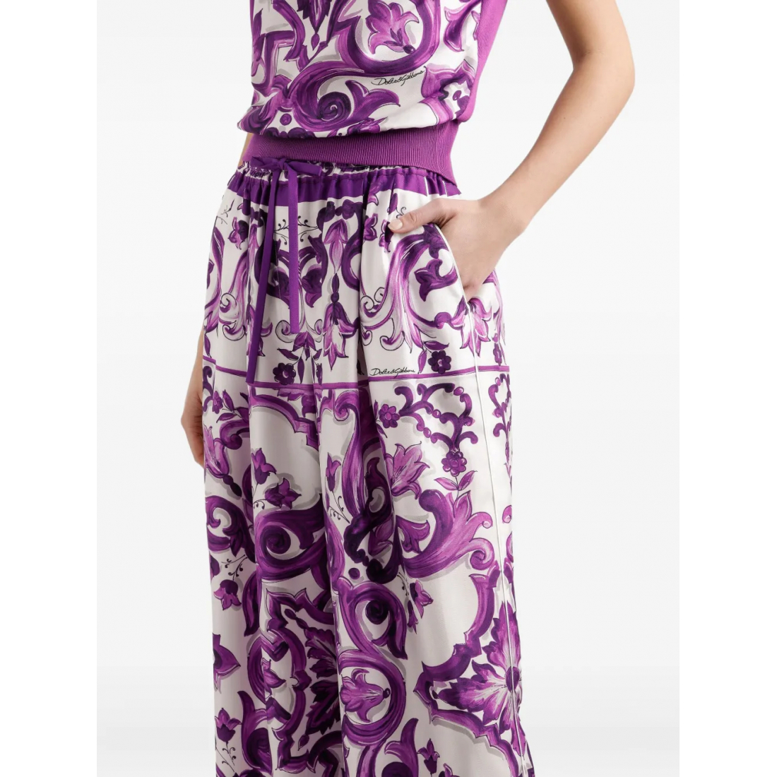 Pantalon 'All-Over Maiolica' pour Femmes