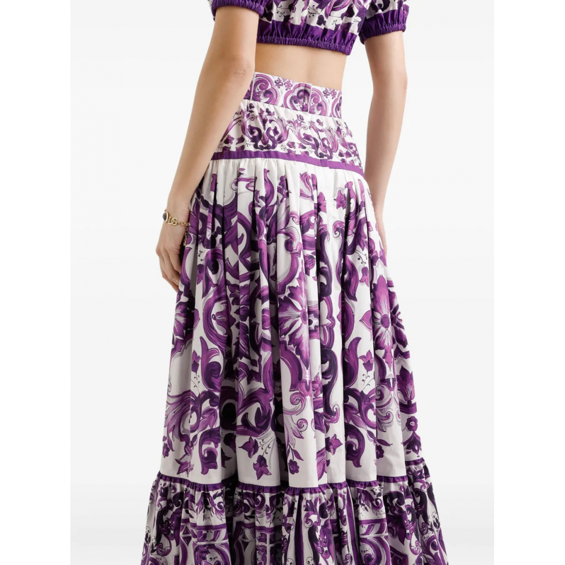 Jupe Maxi 'Majolica-Print' pour Femmes