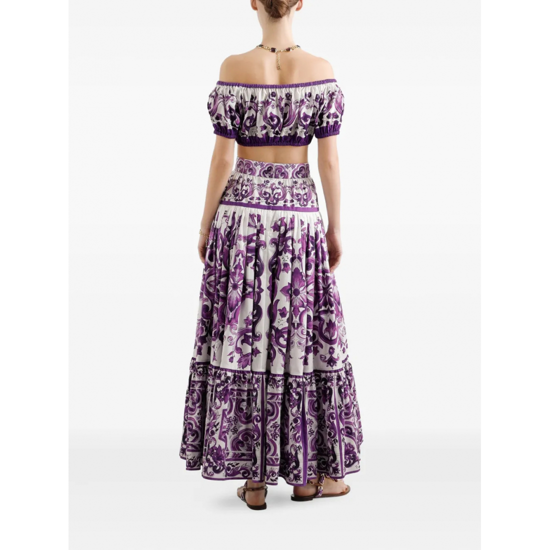 Jupe Maxi 'Majolica-Print' pour Femmes