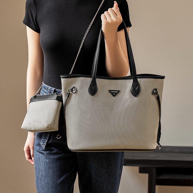 Sac Cabas 'Large-Capacity Color-Block Commuter OL' pour Femmes