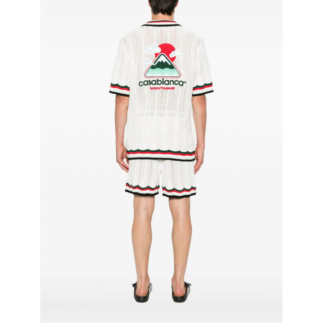 Chemise à manches courtes 'Logo-Embroidered' pour Hommes