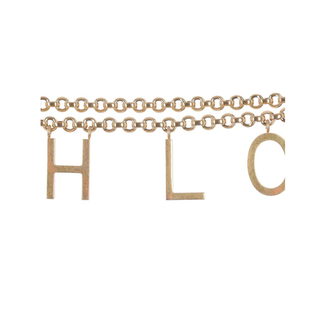 'Lettered Chain' Verstellbarer Gürtel für Damen