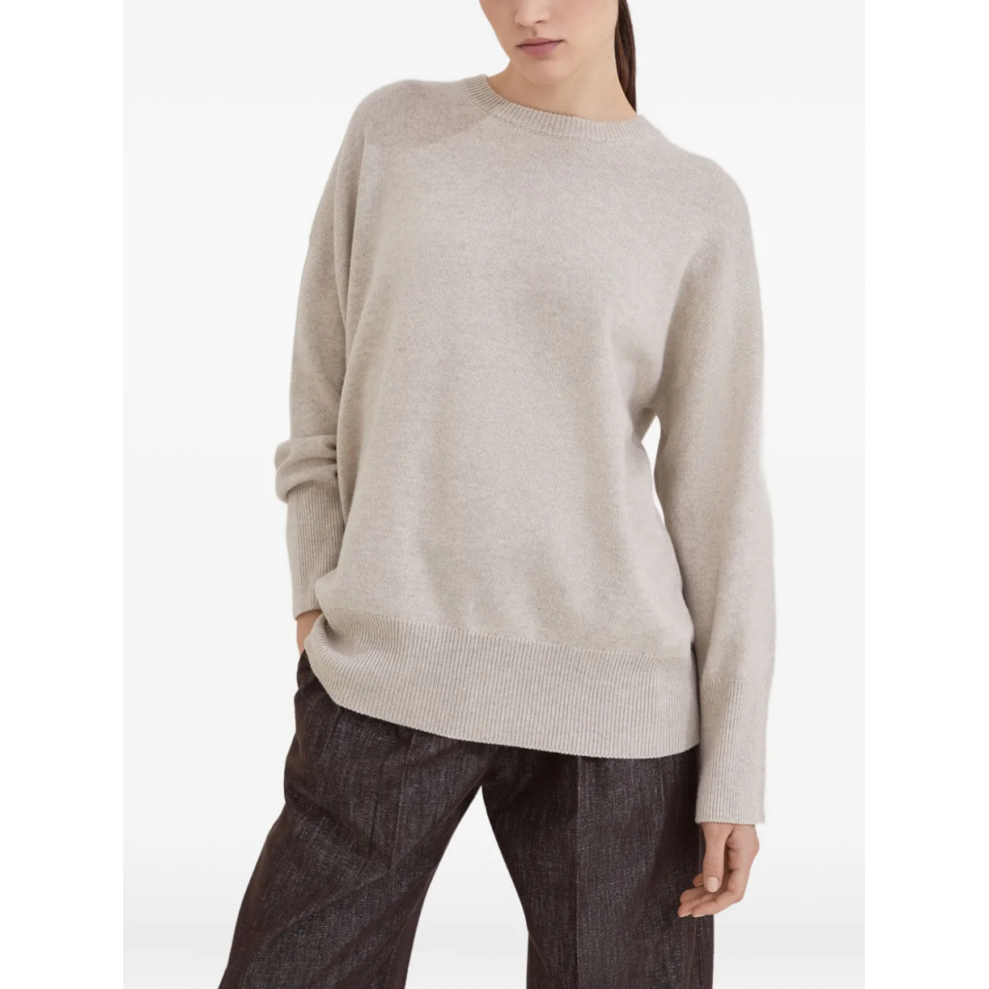 'Monili-Chain' Kaschmirpullover für Damen