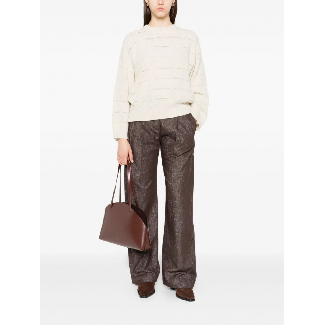 Women's 'Open-Knit' Cashmere Sweater