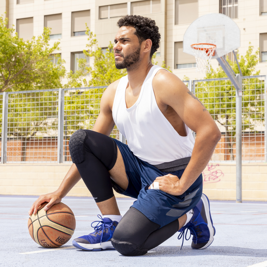 Honeycomb Anti-collision Knee Pads Hokkop InnovaGoods 2 Units - Size XL