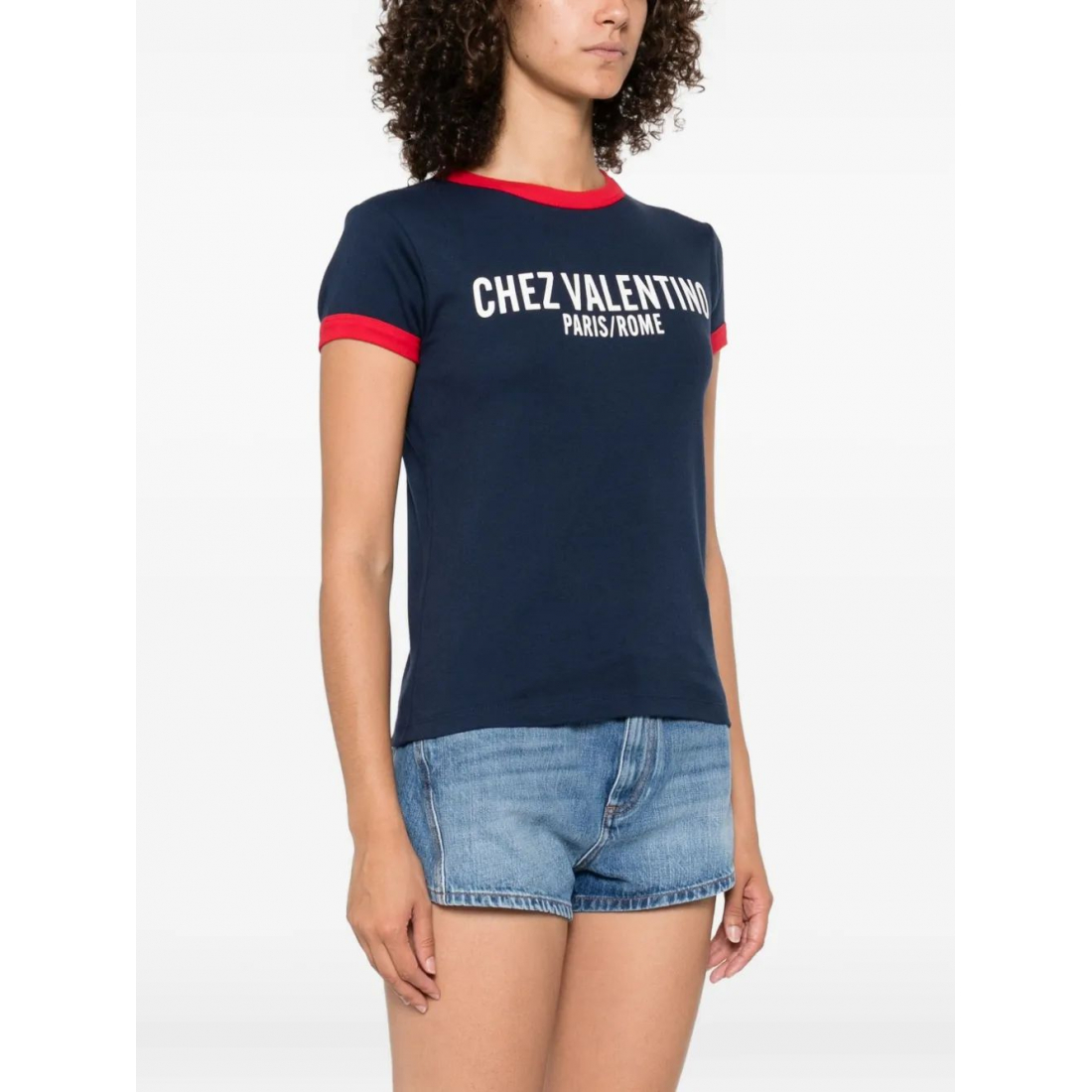 Women's 'Chez Paris Rome-Print' T-Shirt