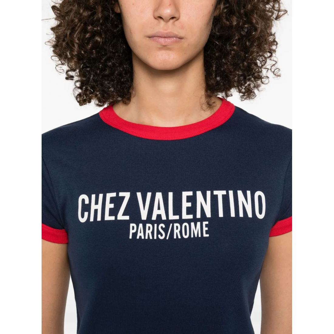 Women's 'Chez Paris Rome-Print' T-Shirt