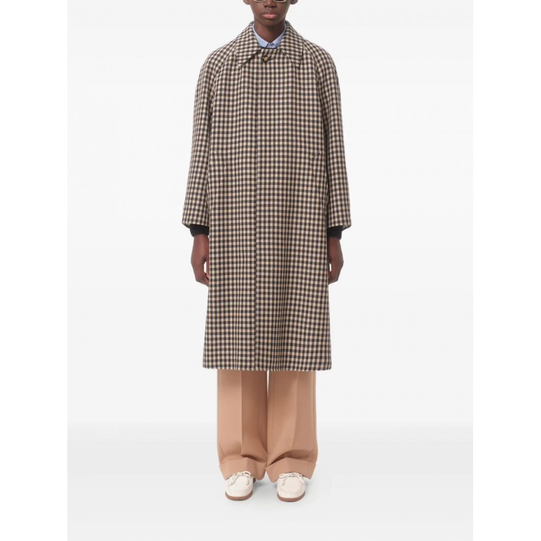 Men's 'Checked Long' Coat