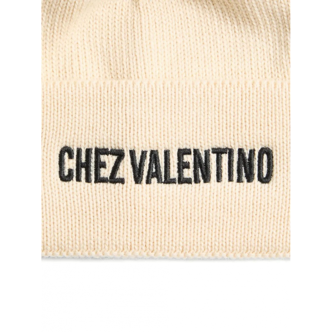 'Embroidered Ribbed' Mütze für Herren