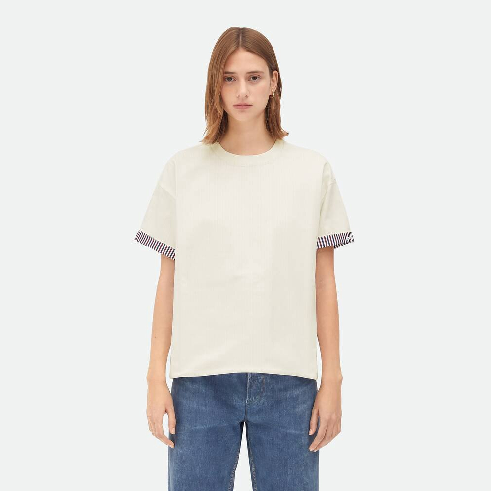 Women's 'Double Layer Striped' T-Shirt