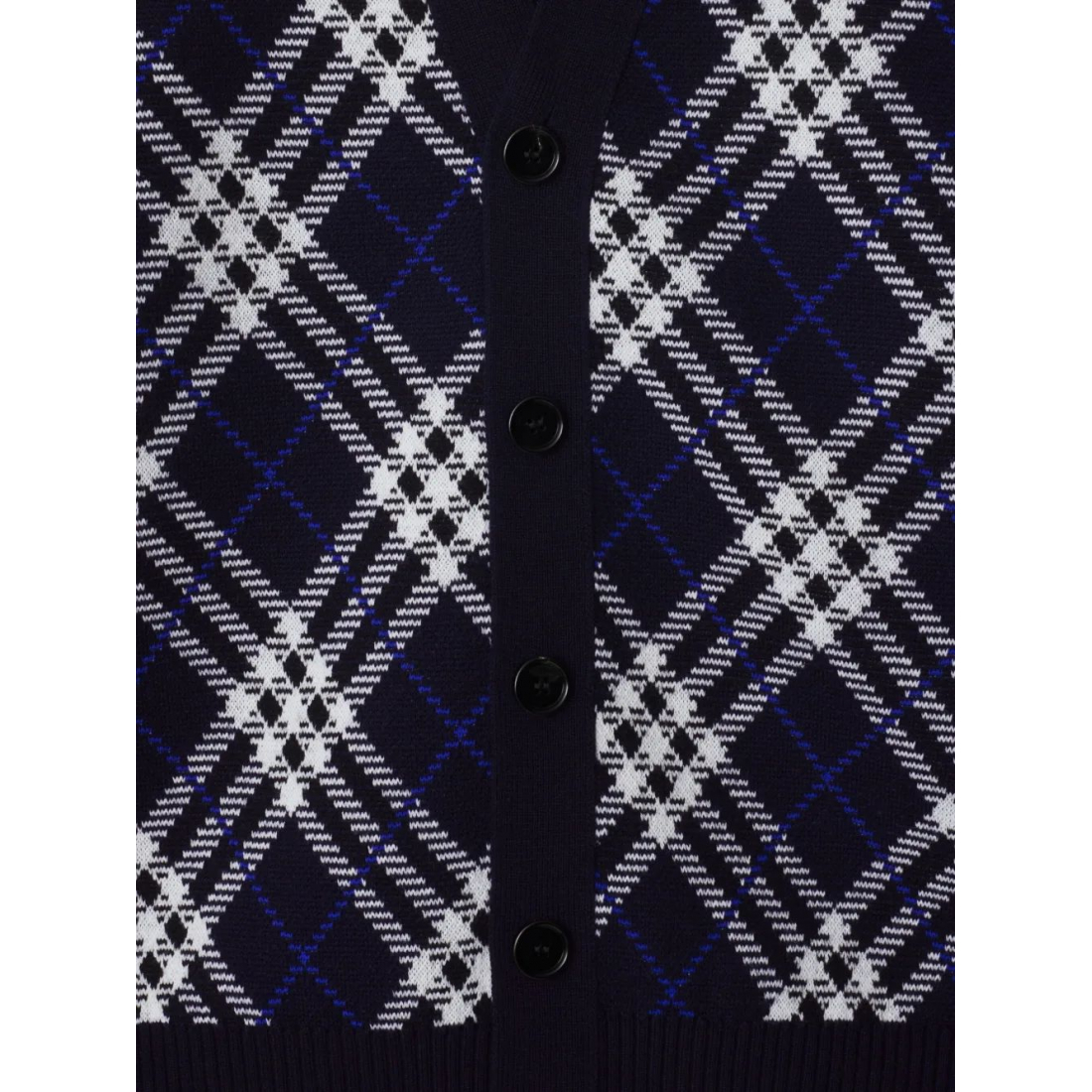 'Check-Pattern' Strickjacke für Herren