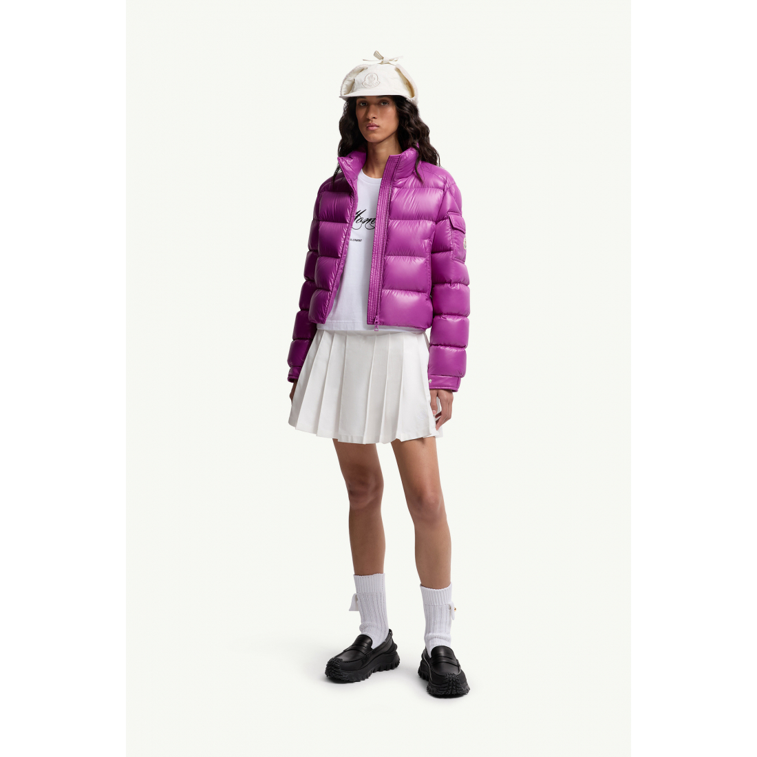 Women's 'Embroidered Cursive Logo' T-Shirt