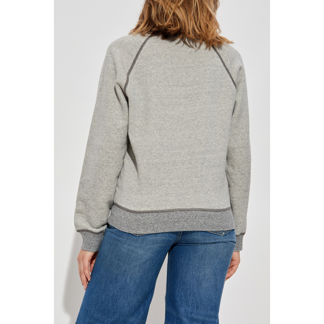 Sweatshirt 'Ribbed Crew-Neck' pour Femmes