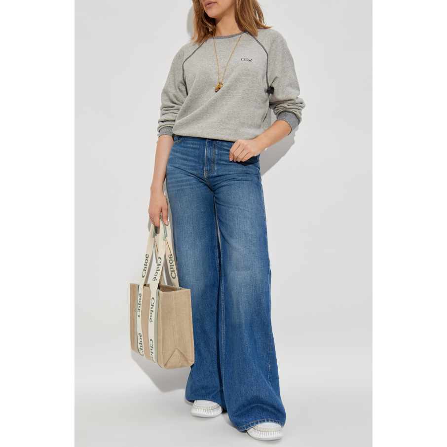 Sweatshirt 'Ribbed Crew-Neck' pour Femmes