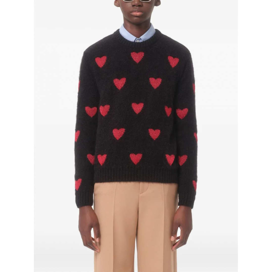 Pull 'Heart-Patterned' pour Hommes