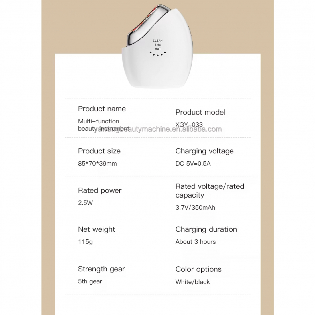 Dispositif anti-âge 'Advanced LED Youth EMS Sculptor'